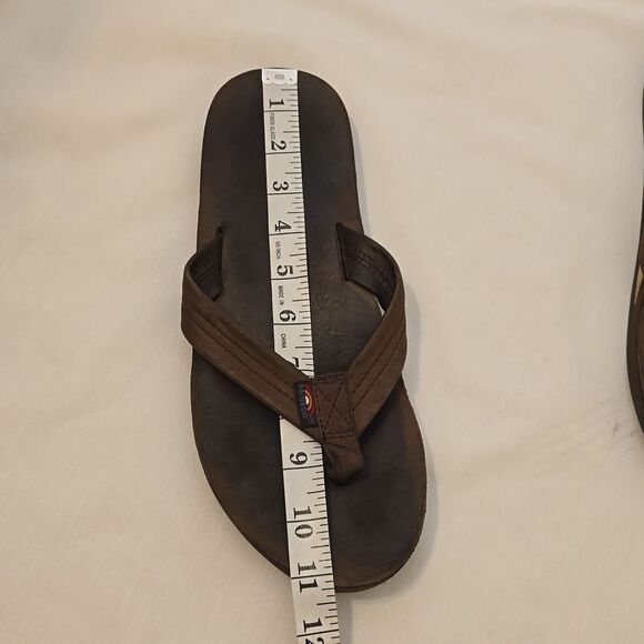Rainbow Sandals Single Layer Arch Support Premier Leather with 1" Strap Expresso - Picture 4 of 6